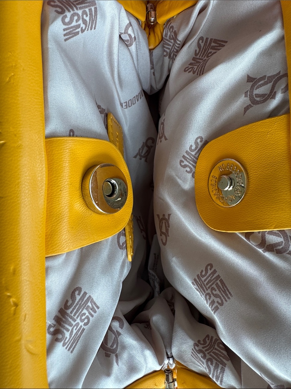 Steve Madden Yellow Woven Crossbody Pouch - Picture 2 of 2